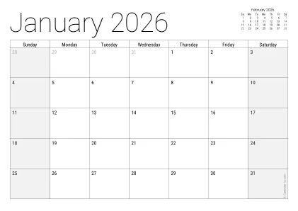 Preview of the printable May 2026 calendar